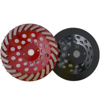 7 Inch D180mm 24 Segments Diamond Grinding Cup Wheel Disc for Angle Grinder Diamond Grinding Disc M14 for Concrete and Terrazzo Floor