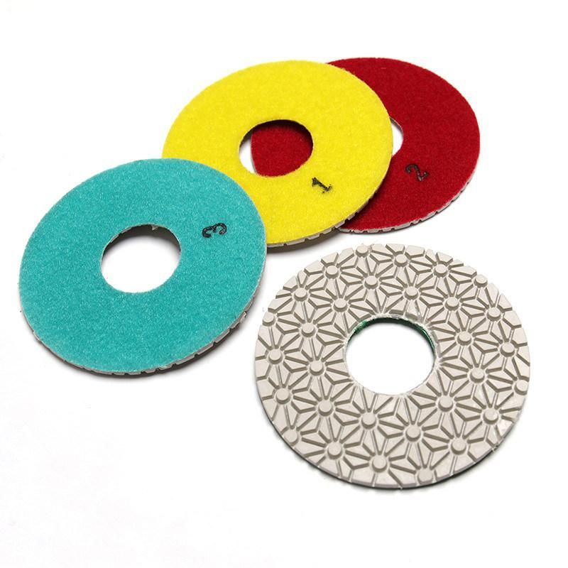 Wholesale Customized 150# 300# Diamond Polishing Pad 3 Step Polishing Pads