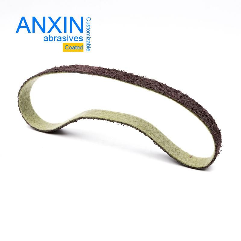 Surface Condition Sanding Belt in Brown Color