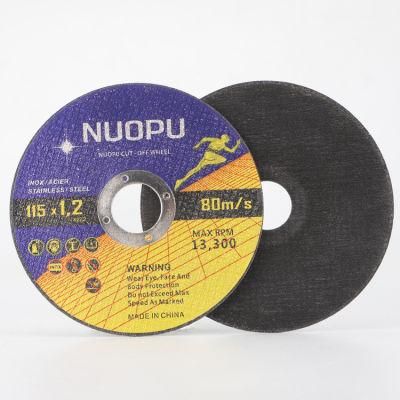 115X1.2X22.2mm Abrasive Cutting Disc for Stainless Steel and Metal