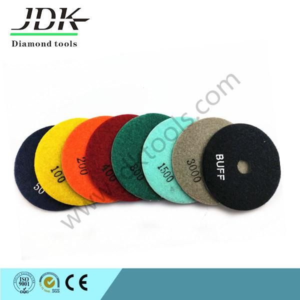 125 mm Diamond Flexible Polishing Pads for Natural Stone Grinding