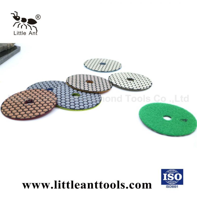 4" B Hexagon Dry Polishing Pad