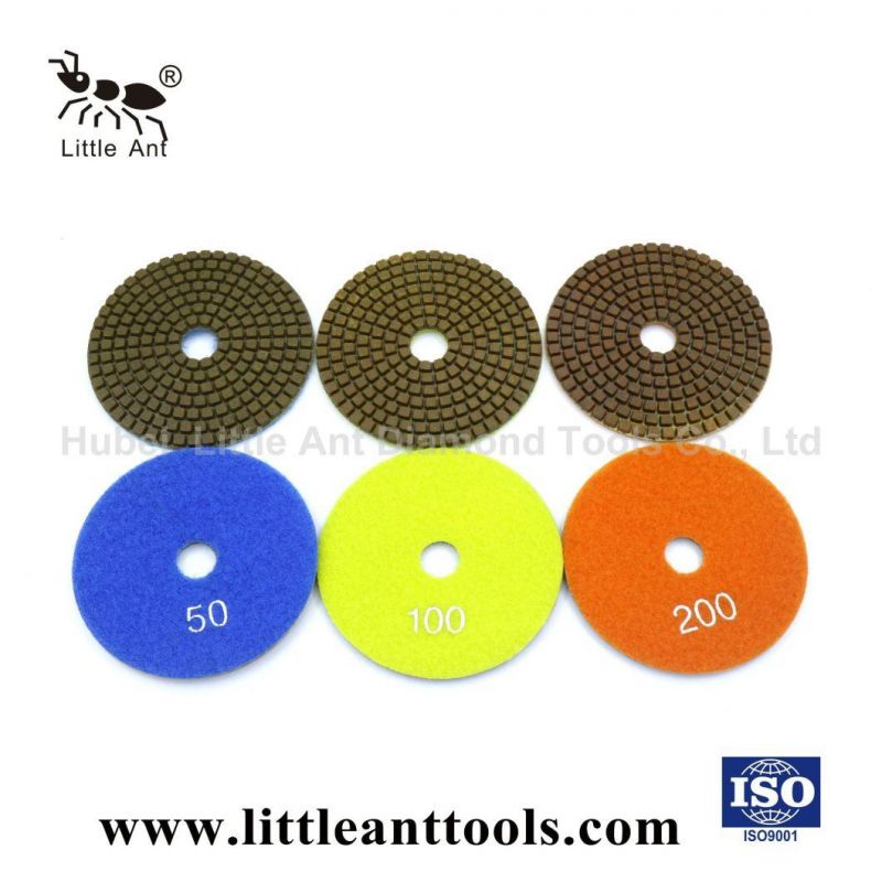 4-Inch Metal Polishing Pad for Concrete Polishing with 4mm Thickness