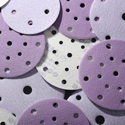 5 Inches Ceramic Abrasive Sanding Disc Purple Coated Sandpaper Polishing Automobile