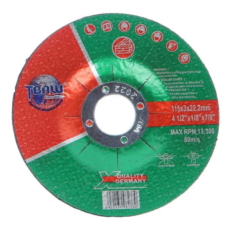 4.5 Inch 115X3 X22 Abrasive Cutting Disc Flat Cutting for Metal Factory Cut off Wheel 4.5" 115X3 mm Abrasives Cutting Disc for Metal and Stainle
