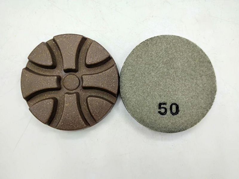 3" Super Glossy Concrete Polishing Floor Pad Diamond Resin Polishing Pads