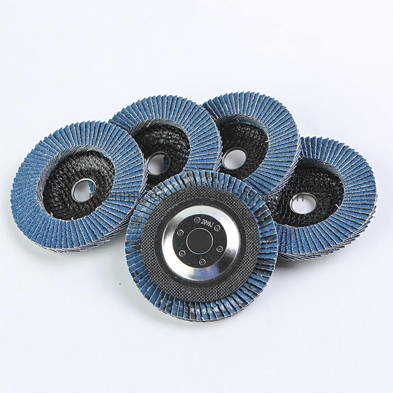 Flap Wheel Abrasive Cloth Zirconia Aluminum Oxid Grinding Disc Disco Flap 4.5" Zirconia Flap Disk