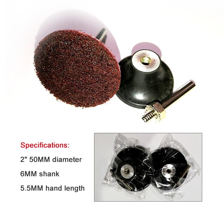 3" 75mm Rubber Sanding Pad Roll Lock Disc Pad Holder with 1/4" Shank for Rotary Tool Sanding Surface Conditioning Discs