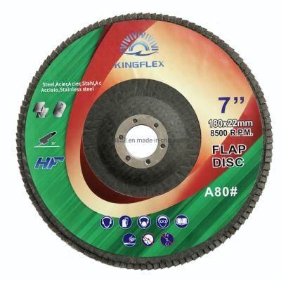 Flap Disc, 180X22mm, Aluminium Oxide, Calcine, A60#, for General Steel