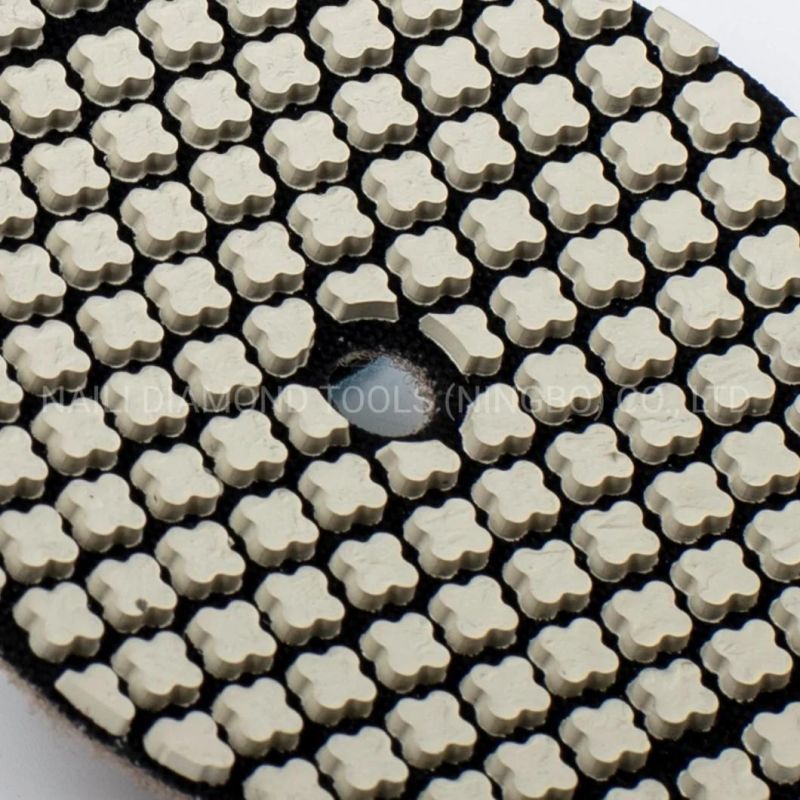 4′ ′ 7 Step Resin Dry Dream Polishing Pad for Granite