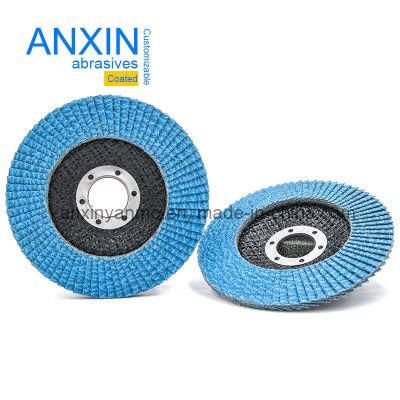 High Quality Flap Disc with Blue Ceramic Sand Cloth for Steel or Other Metal