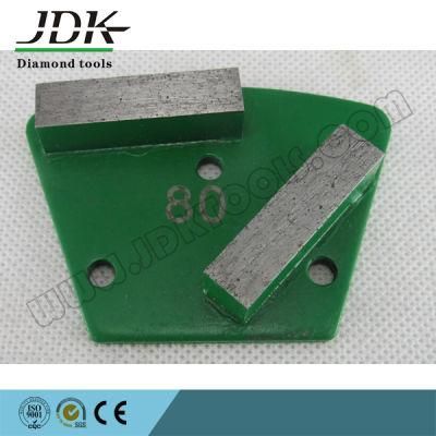 Double Rectangle Diamond Segments Concrete Grinding Pads