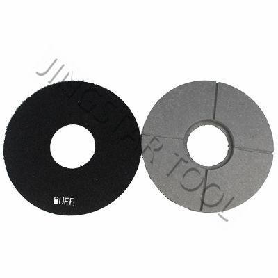 250mm 10 Inch Diamond Polishing Pads Granite Slab Polishing Pads Black White Buff