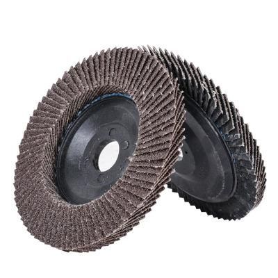 Calcined Abrasive Flap Wheel Sanding Disc 100mm Grit 80 for Inox Wood