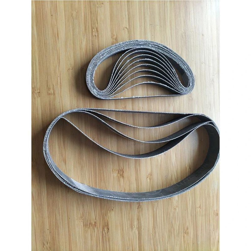 20*520mm 120 180 Grits Black Silicon Carbide Abrasive Sanding Emery Belts for Polishing Grinding