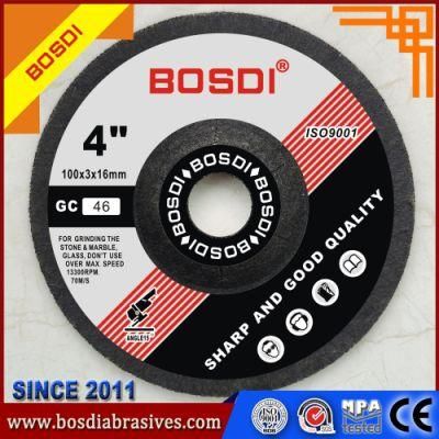 Gc46# Depressed Center Grinding Wheel for Stone, Marble, Indian Red, South African Black and So on, Qualiyt Like Yuri and Xtra Power Quality Wheel