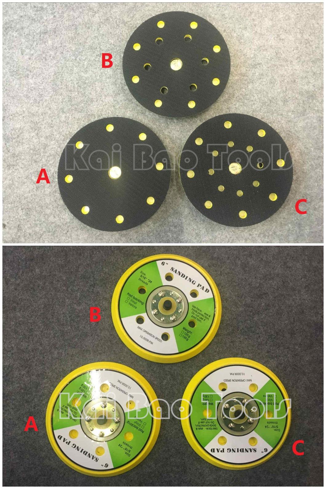 6 Inch Multiple Hole Sanding Backup Pad 150mm Round Backing Pad with 54 Hole