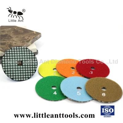 80mm Diamond Flexible Super Dry Polishing Pads for Granite/Concrete/Marble