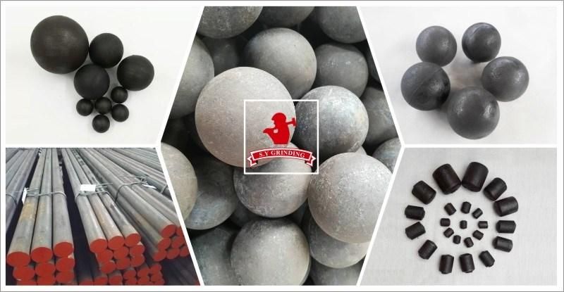Good Quality Forged Steel Grinding Media Ball Used in Ball Mill for Metal Mines and Cement Plants