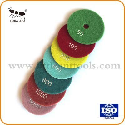 4inch Diamond Wet Polishing Pads for Granite Marble with Long Life