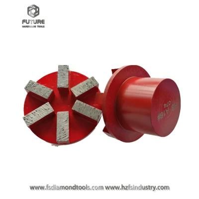 Fast Delivery Metal Bond Diamond Concrete Grinding Segment Plug for Werkmaster Terrazzo