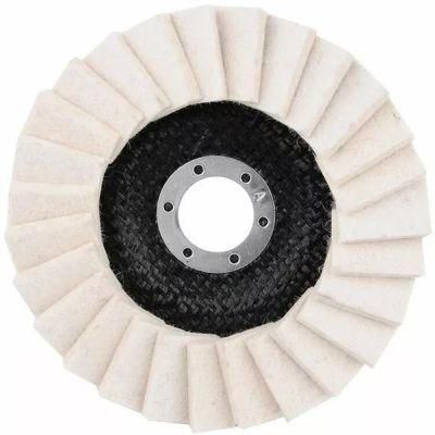 Abrasive Tools Wool Felt Louver Grinding Disc Flap Wheels Disc for Fine Polishing