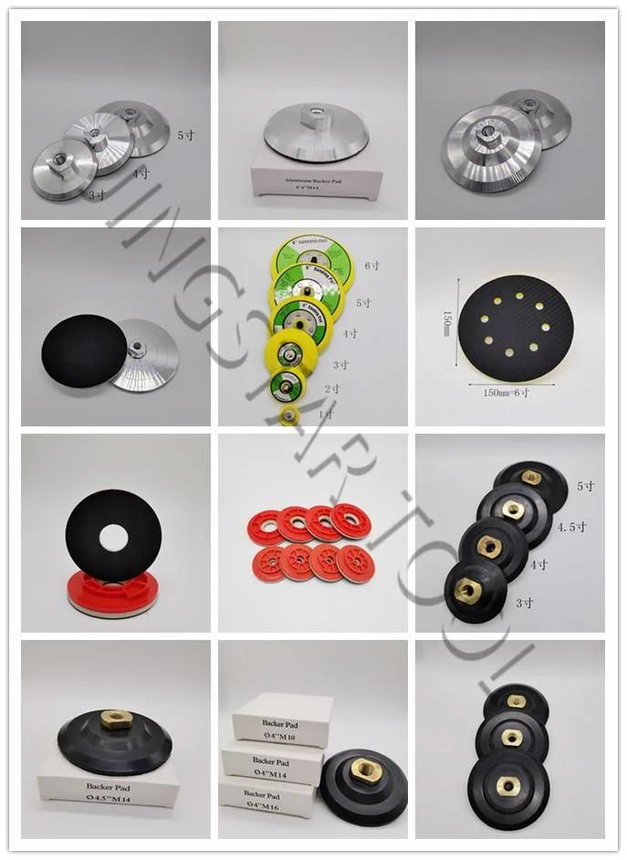 Supplier of Plastic Backer of Diamond Polishing Pads for Marble Granite Quartz Concrete Floor