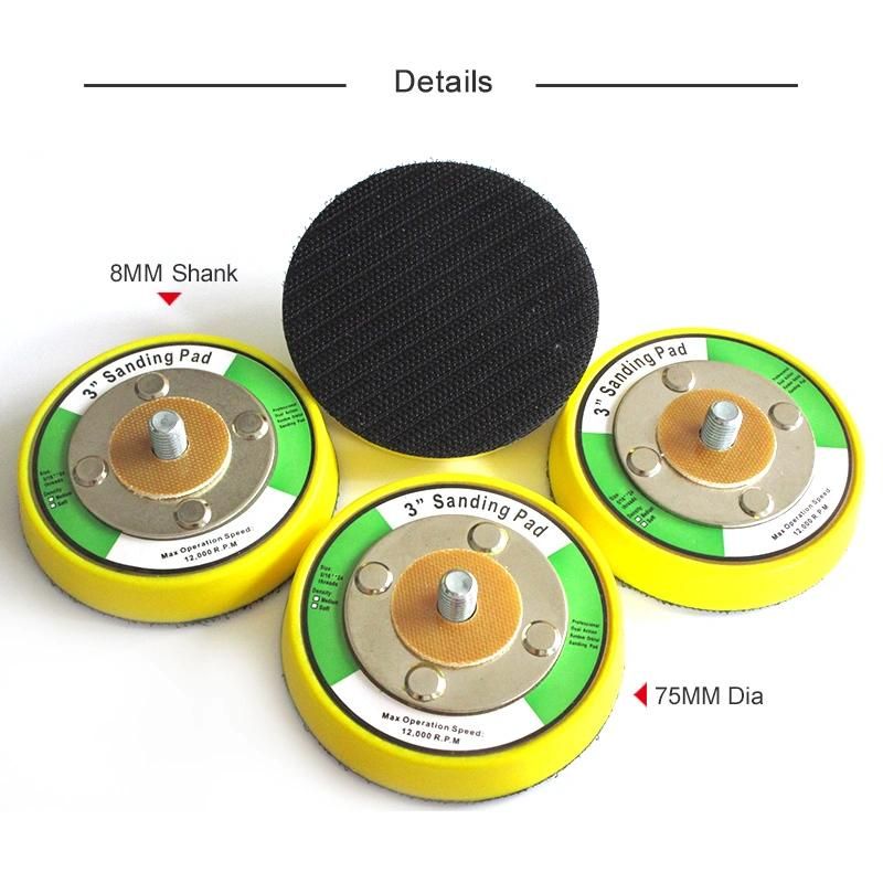 3 Inch 5/16"-24 Thread Backup Sanding Pad for Hook & Loop Sanding Discs Power Tools Accessories