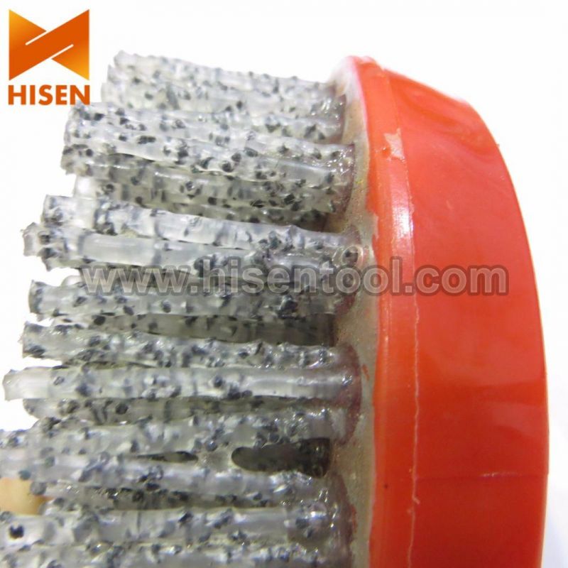 130mm Silicon Carbide Antique Brush Round Brush with Snail Lock