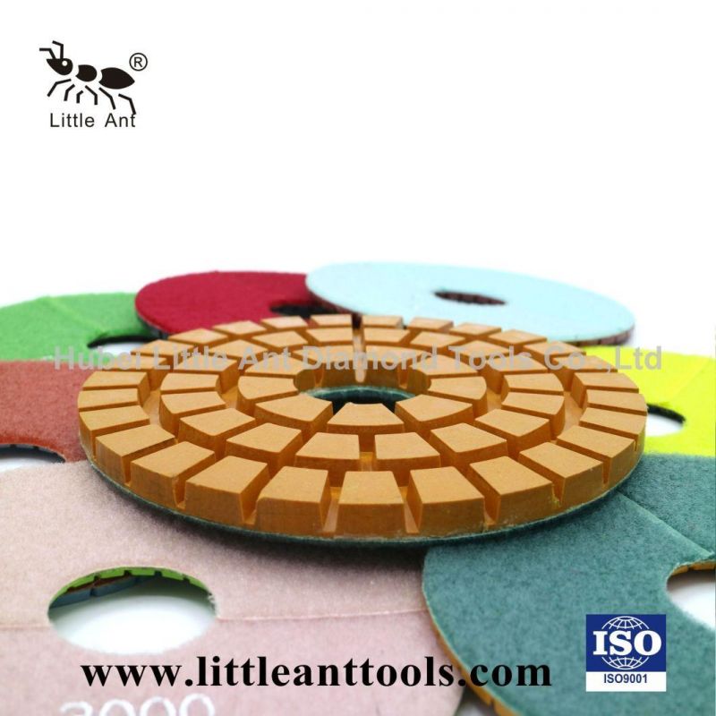 8" Resin Pads Diamond Floor Polishing Pad Used for Heavy-Duty Polishing Machine with Good Gloss