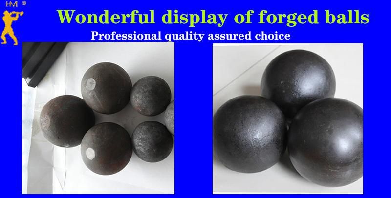 Low Chrome Forged Grinding Media Balls 125mm for Mining