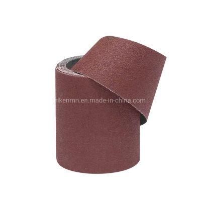 Factory Direct Price Sandpaper Backing Roll Surface Polishing Round Emery Abrasive Cloth Roll for Sanding Wood