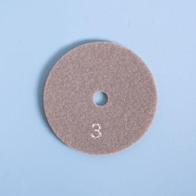 Qifeng 100mm 3 Step Diamond Granite Marble Polishing Pad