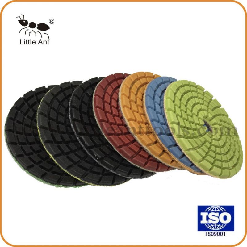 Wet or Dry Using Diamond Tool Polishing Pad for Concrete Polishing