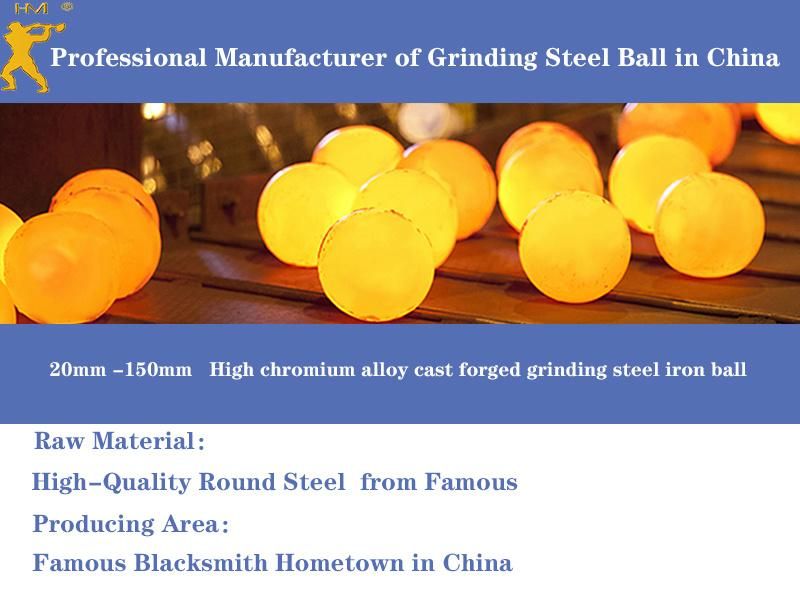 Durable 1inch Rolling Forged Grinding Steel Balls for Vertical Ball Mills in Iron Mines