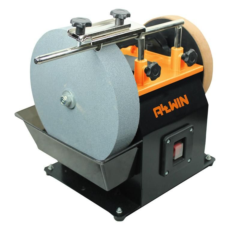 Professional 8 Inch Bench Grinder 110V with Lamp for Woodworking