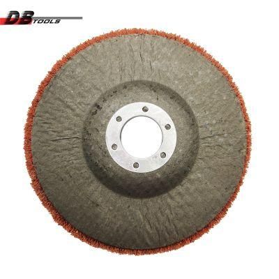 5&quot; 125mm Mop Wheel Non-Woven Disc 22mm for Ss Polishing Inox Steel Maroon Color Dark Red
