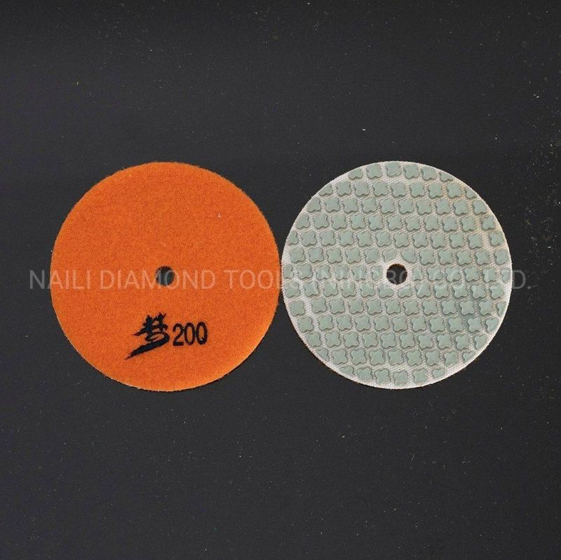 Qifeng Manufacturer Power Tools 7 Steps Dry Resin Polishing Pads for Marble/Granite and Stones