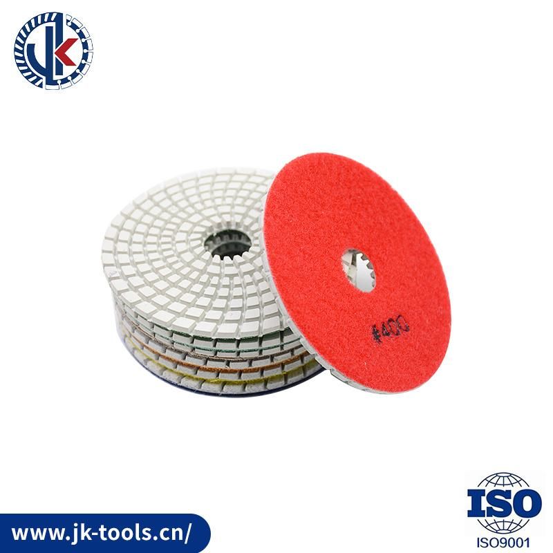 4inch Abrasive Tools / Diamond Polishing Pad / White Pad / Wet Polsihing Pad for Granite / Marble Stone