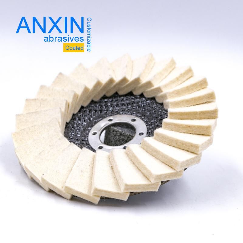 Woolen Radial Flap Disc for Stainless Steel Finishing Polish