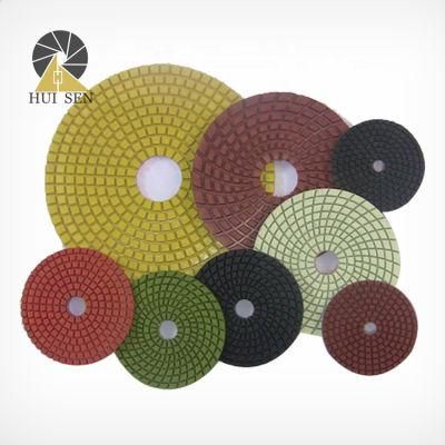 Concrete Water Abrasive Diamond Hand Wet Polishing Pad for Granite Marble Stone