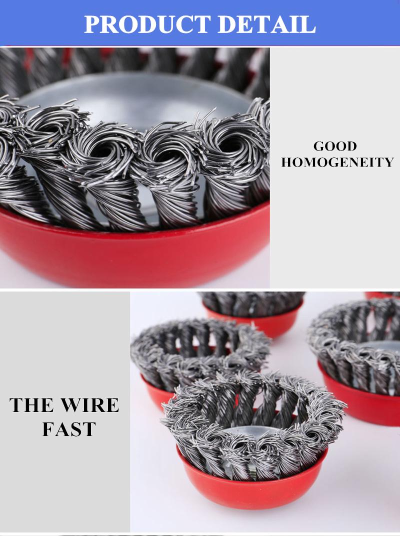 Twist Knot Wire Cup Brush