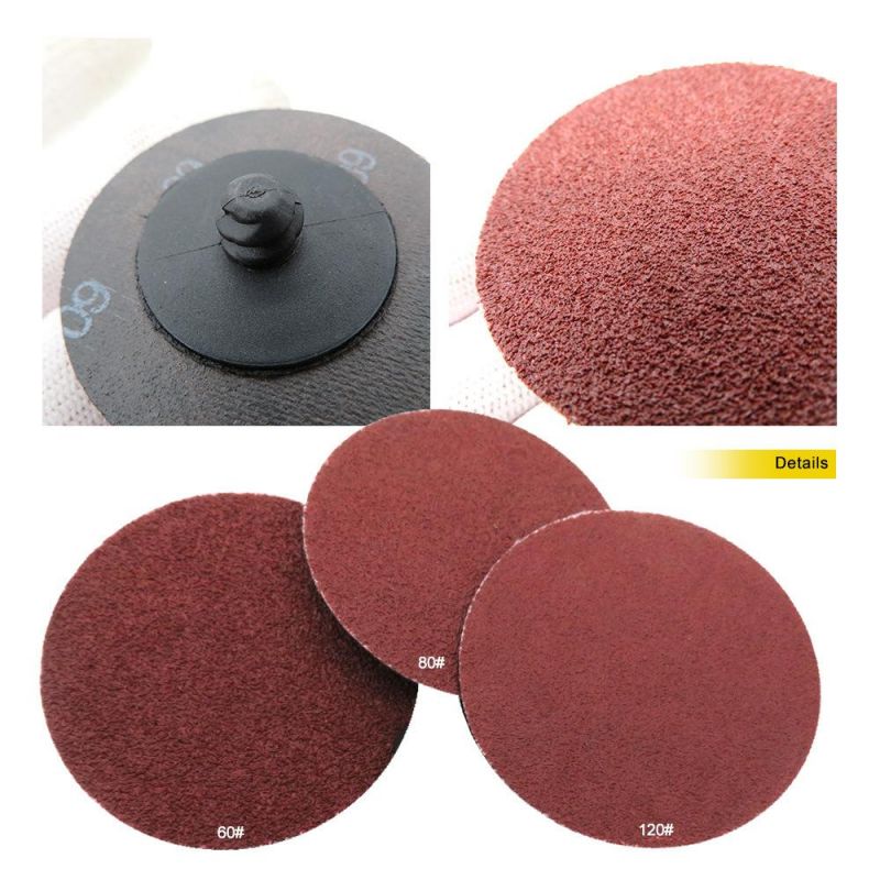 2" 50mm Quick Change Roll Lock Red Surface Conditioning Sanding Disc
