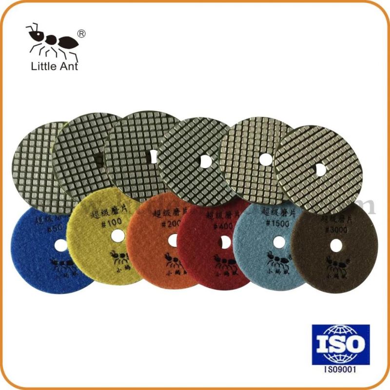 80mm Flexible Diamond Dry Polishing Pads for Terrazzo