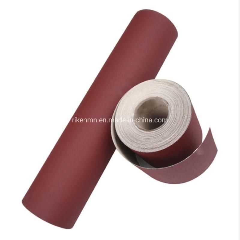 Hot Selling High Efficiency 75mm*533mm Abrasive Paper Roll Sandpaper Belt for Woodworking and Polishing Paints