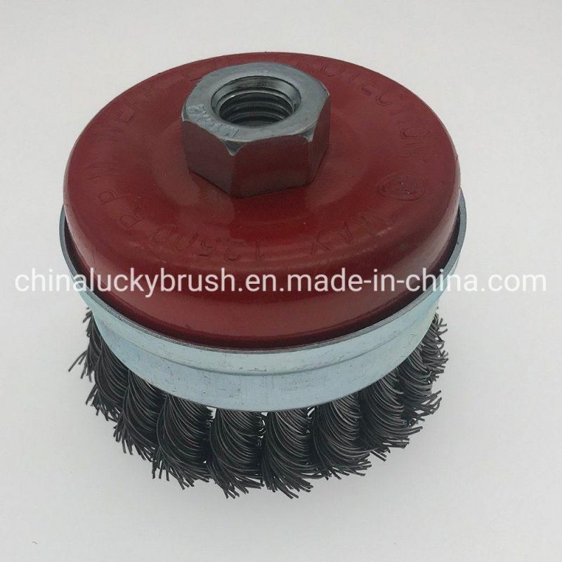 M14X2 Heavy Duty Crimped Wire Cup Brush (YY-938)