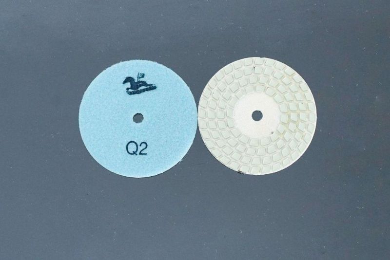 Qifeng 3 Inch Granite and Marble 4-Step Diamond Polishing Pad