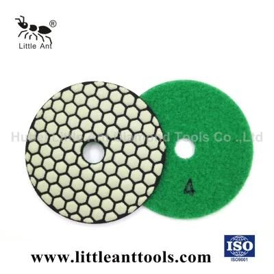 7 Inch Diamond Flexible Dry Polishing Pads for Granite/Concrete/Marble