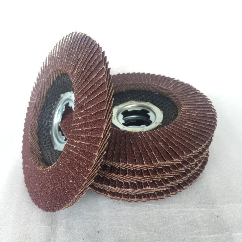 High Quality Premium Wear-Resisting X Lock 115mm/125mm Aluminium Oxide Flap Disc for Grinding Stainless Steel and Metal