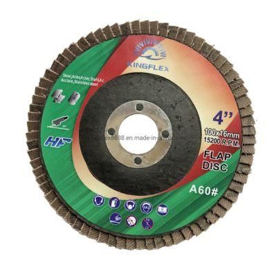Flap Disc, 100X16mm, Aluminium Oxide, A60#, for General Steel